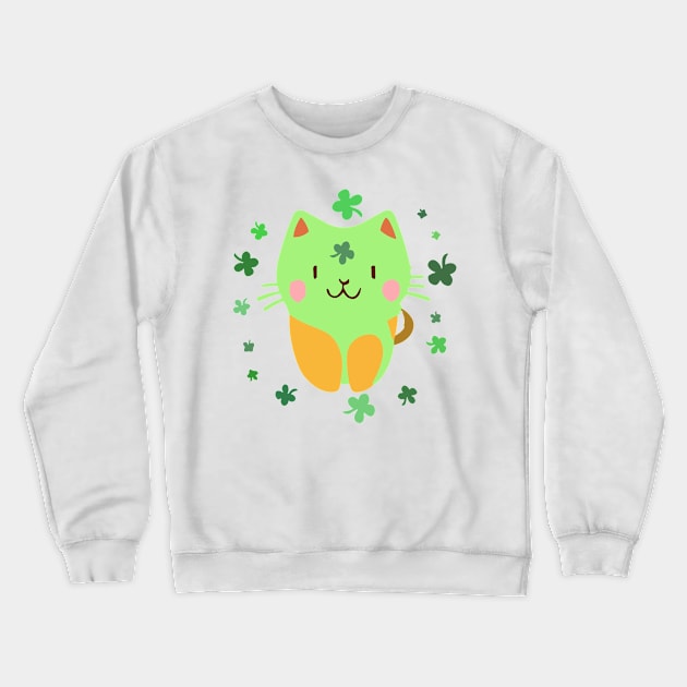 on St. Patrick’s Day bird bag Crewneck Sweatshirt by Martin Young